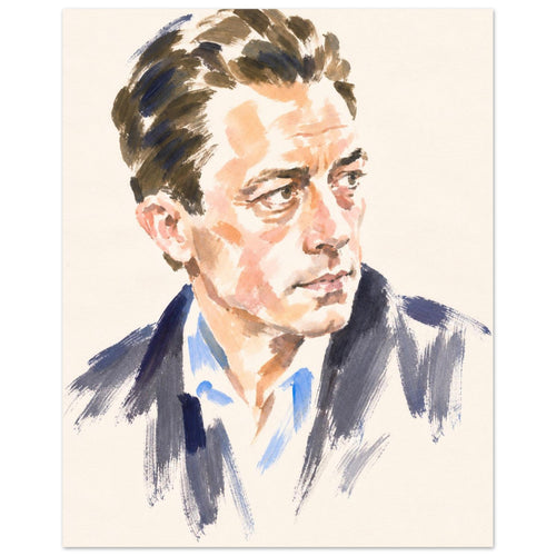 Albert Camus — 8 × 10 inch unframed fine art portrait print, Gelato product preview