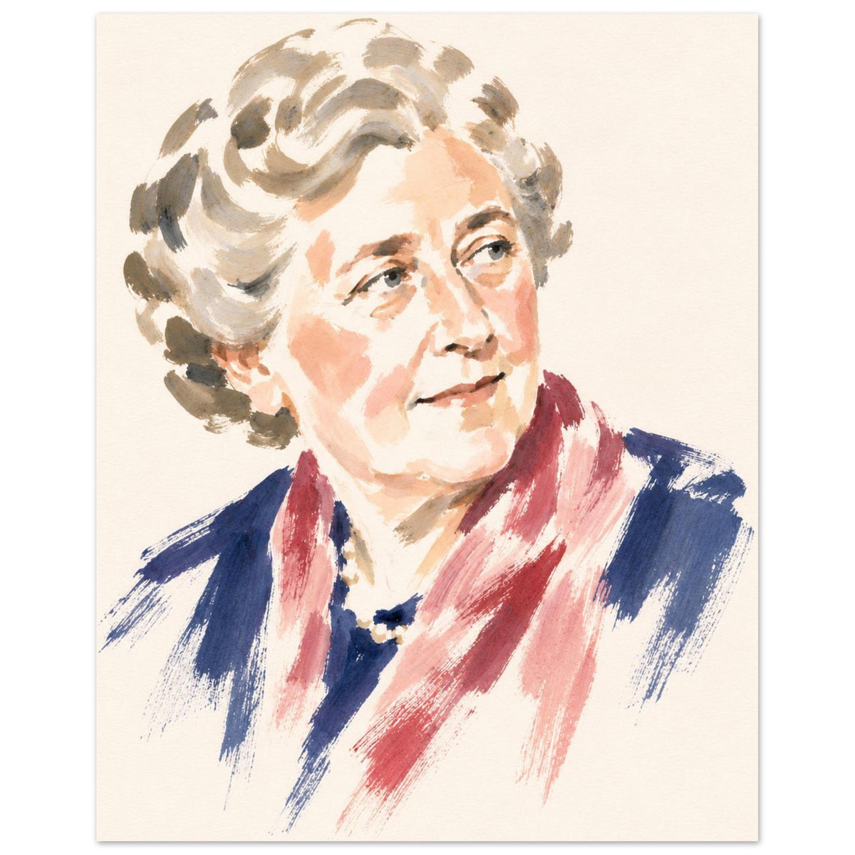 Agatha Christie — 8 × 10 inch unframed fine art portrait print, Gelato product preview