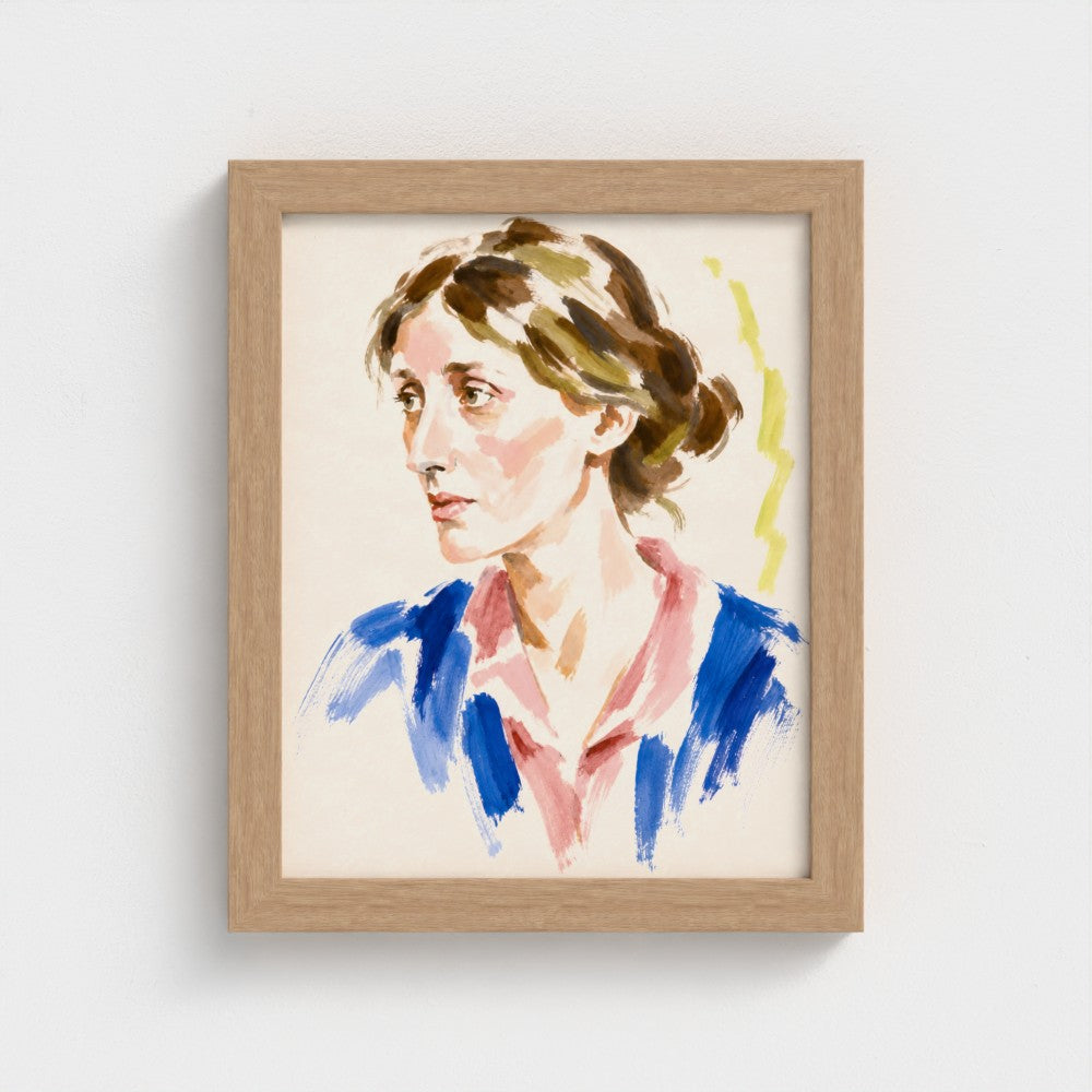 Virginia Woolf — 8 × 10 inch portrait in a Natural classic frame, Prodigi product preview