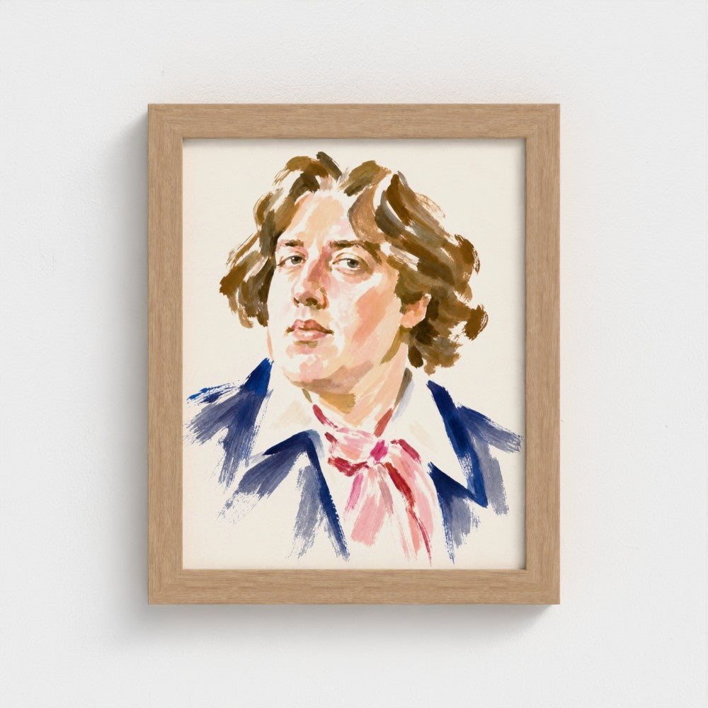 Oscar Wilde — 8 × 10 inch portrait in a Natural classic frame, Prodigi product preview