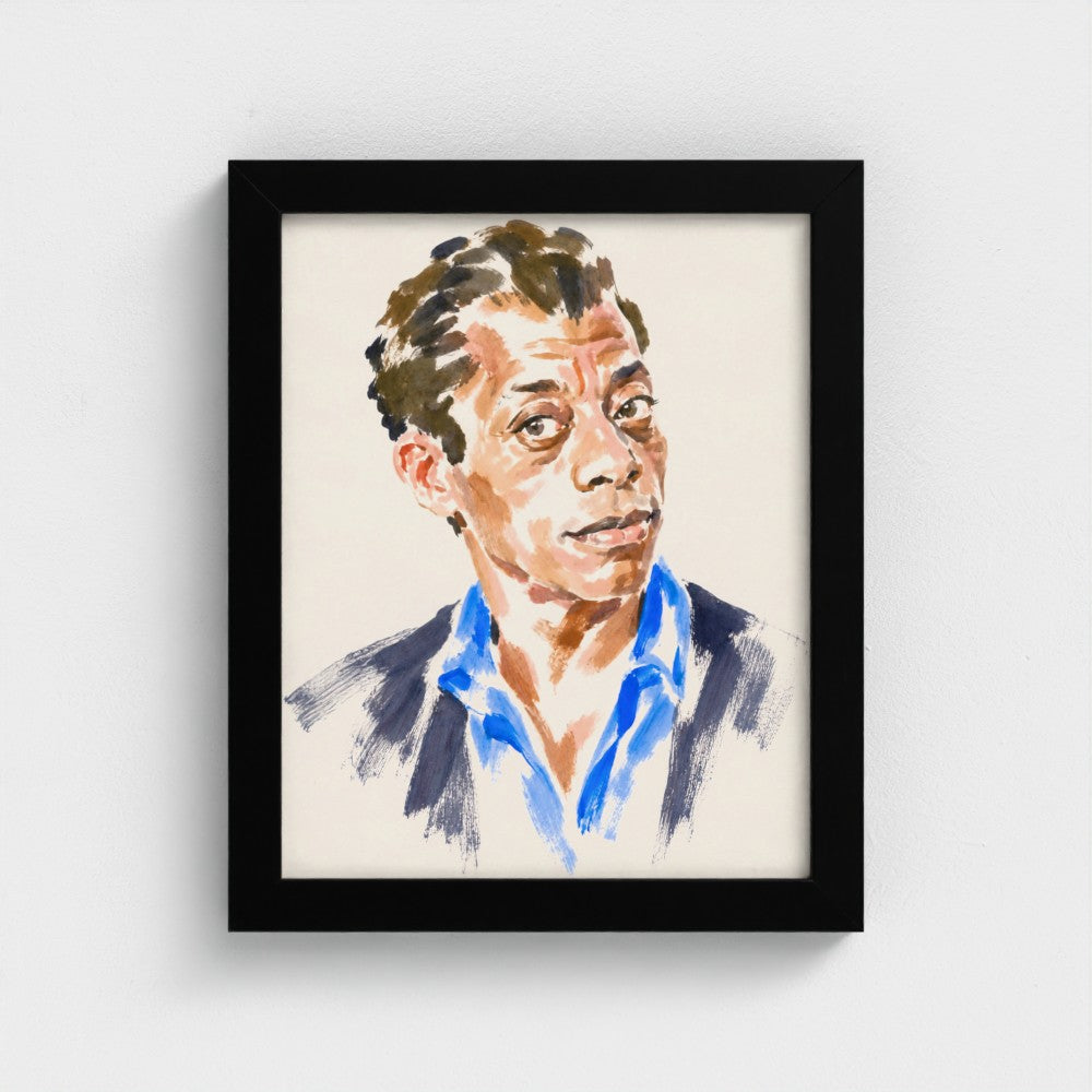 James Baldwin — 8 × 10 inch portrait in a Black classic frame, Prodigi product preview