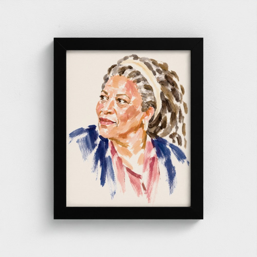 Toni Morrison — 8 × 10 inch portrait in a Black classic frame, Prodigi product preview