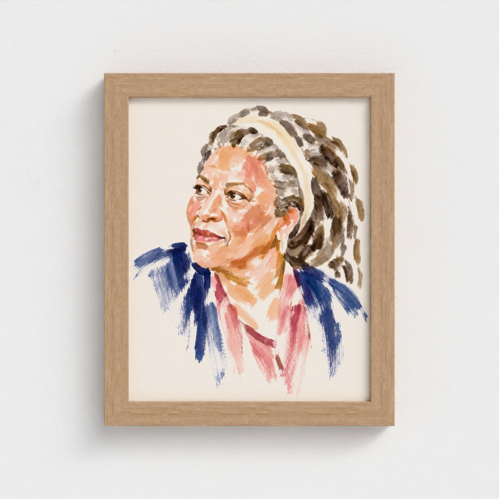 Toni Morrison — 8 × 10 inch portrait in a Natural classic frame, Prodigi product preview