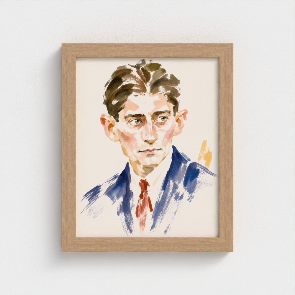 Franz Kafka — 8 × 10 inch portrait in a Natural classic frame, Prodigi product preview