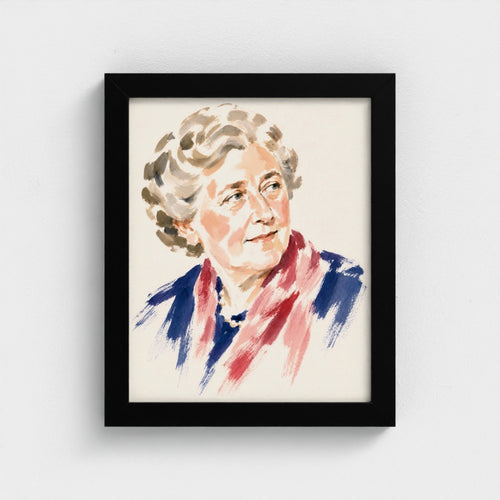 Agatha Christie — 8 × 10 inch portrait in a Black classic frame, Prodigi product preview