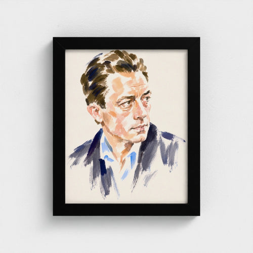Albert Camus — 8 × 10 inch portrait in a Black classic frame, Prodigi product preview