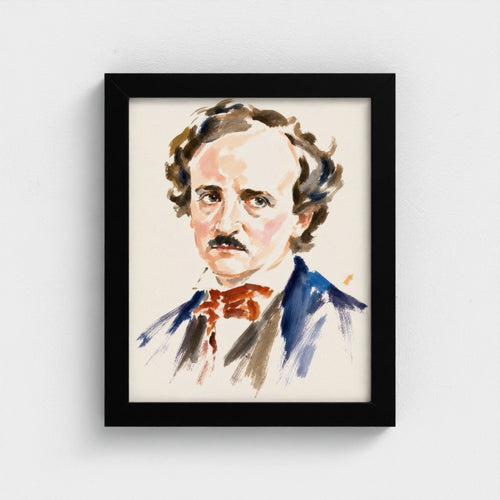 Edgar Allan Poe — 8 × 10 inch portrait in a Black classic frame, Prodigi product preview