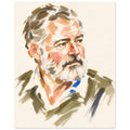 Ernest Hemingway — 8 × 10 inch unframed fine art portrait print, Gelato product preview