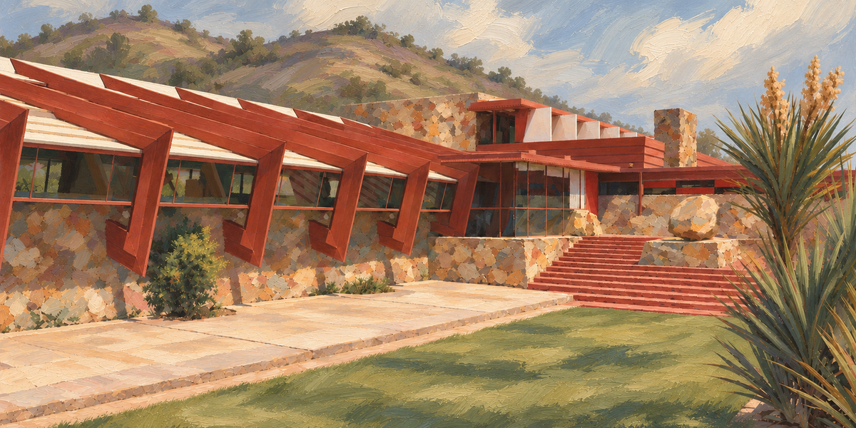 Desert Geometry I — approved C1 artwork in a 2:1 landscape crop, shown without a frame; artwork-only detail.