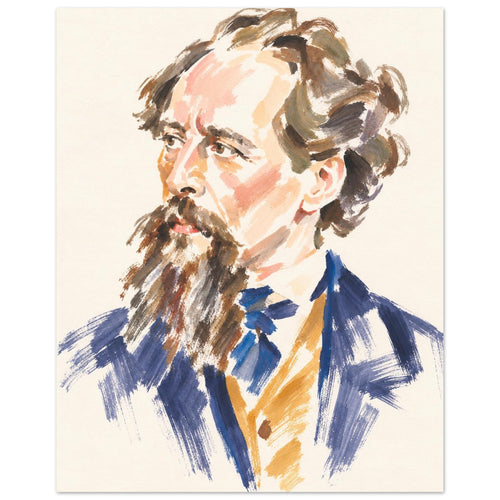 Charles Dickens — 8 × 10 inch unframed fine art portrait print, Gelato product preview