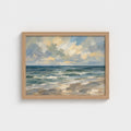 Gulf Horizon in a Natural Classic frame, landscape 16 × 12 inches; Prodigi supplier mockup.