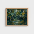 Mangrove Stillwater in a Natural Classic frame, landscape 16 × 12 inches; Prodigi supplier mockup.