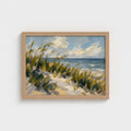 Sea Oats at First Light in a Natural Classic frame, landscape 16 × 12 inches; Prodigi supplier mockup.